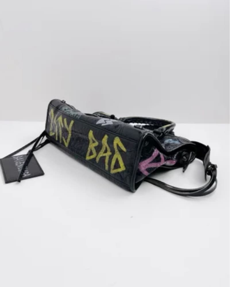 BALENCIAGA Graffiti Small City Bag  - Image 4