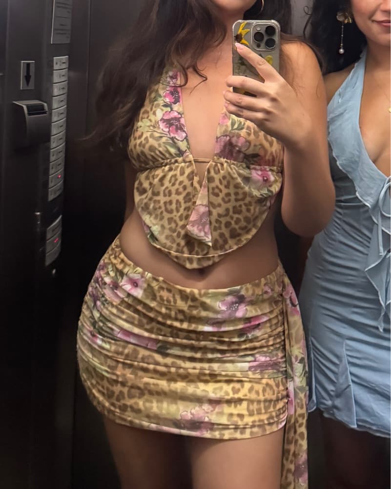 Tiger Mist matching Set Leopard Floral - Image 2