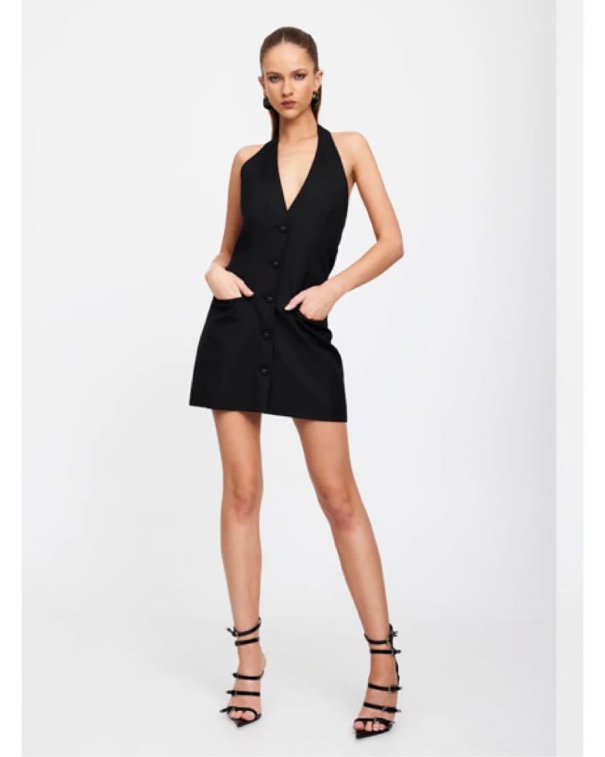 Lioness Mini Black Dress - Image 3