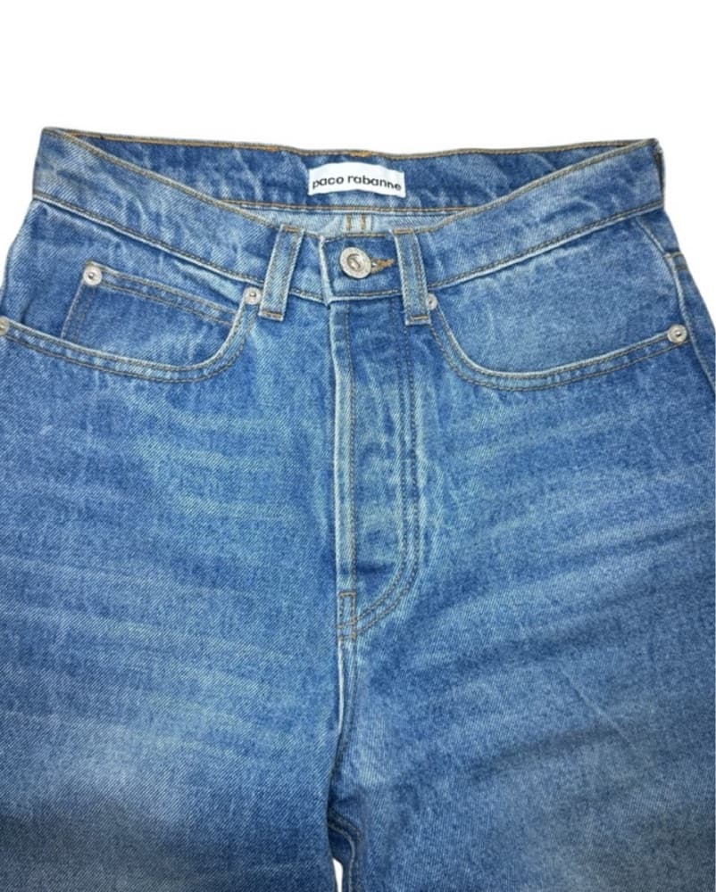 Paco Rabanne High-Waisted Denim Jeans - Image 2