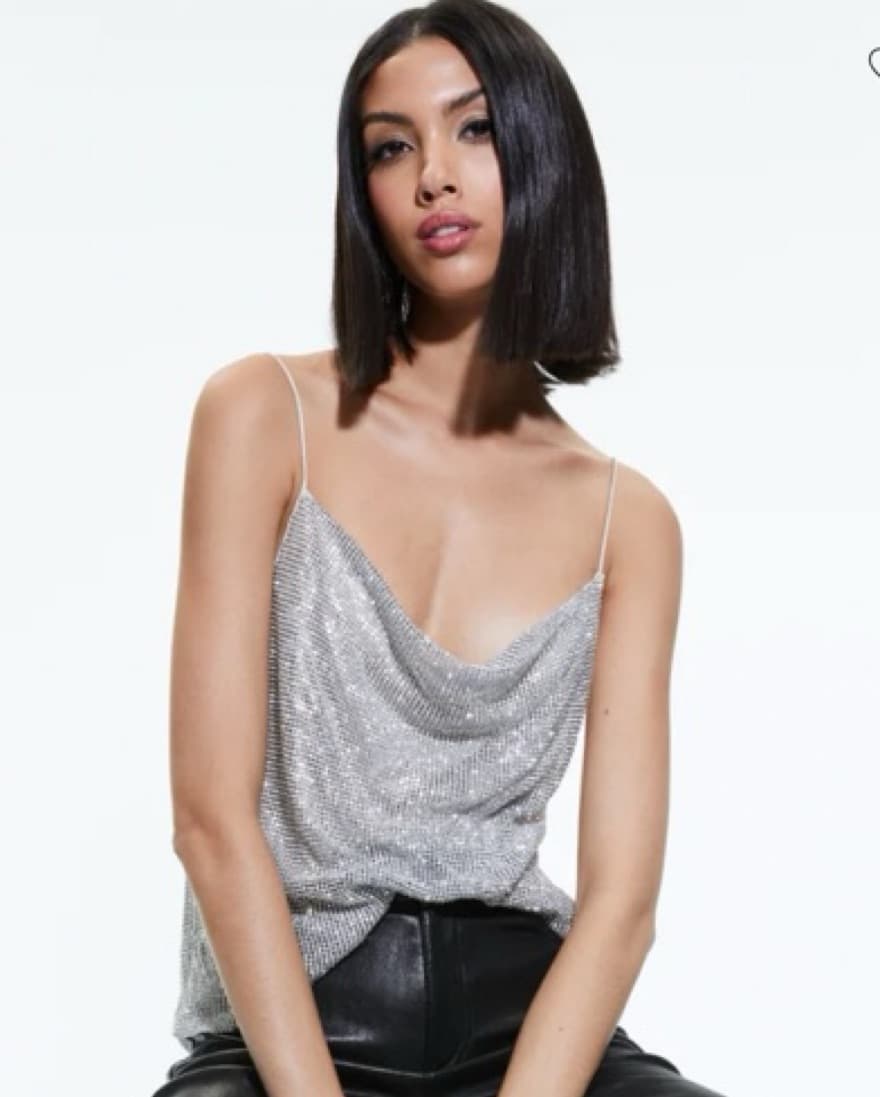 Alice and Olivia Harmon Crystal Tank - Image 1