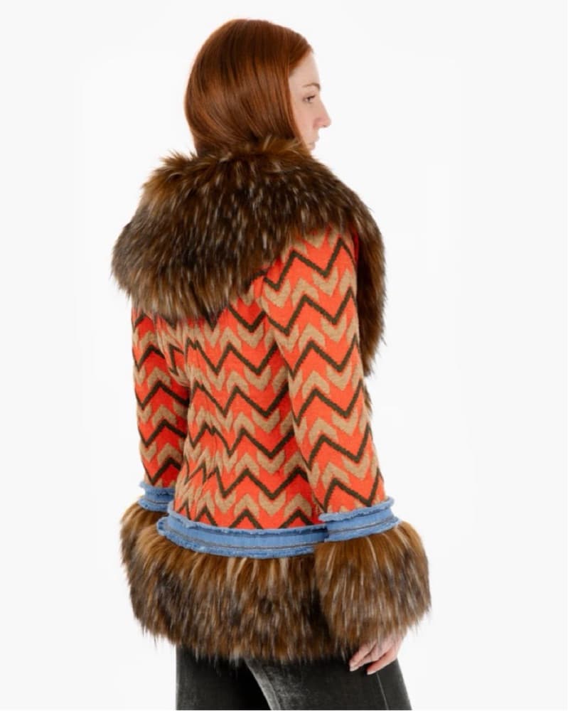 Alpaca And Merino Wool Faux Fur Jacket - Image 2