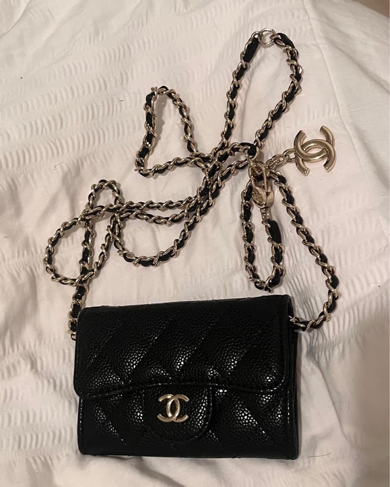 Chanel Quilted Coin/wallet Crossbody - Image 1