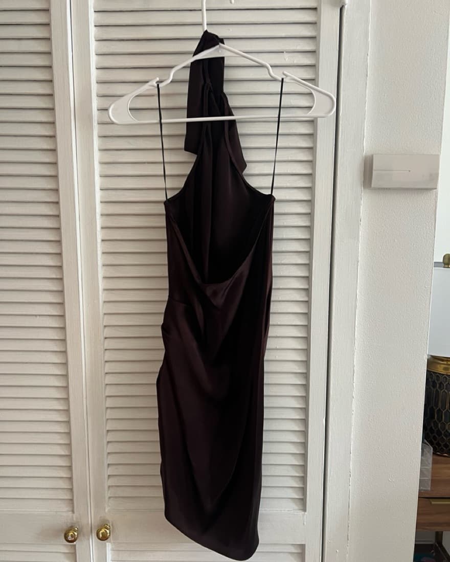 Amanda Uprichard Halter Mini Dress - Image 4