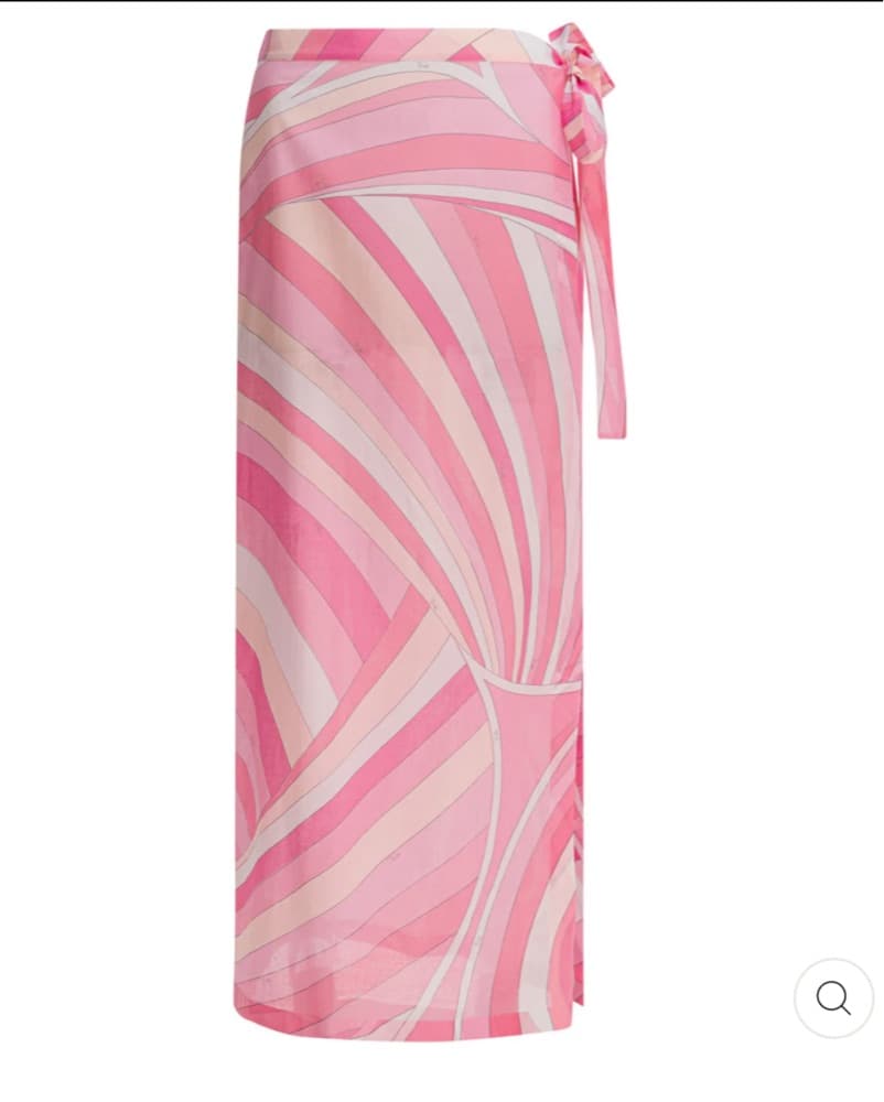 Pucci Pink Wrap Skirt - Image 1
