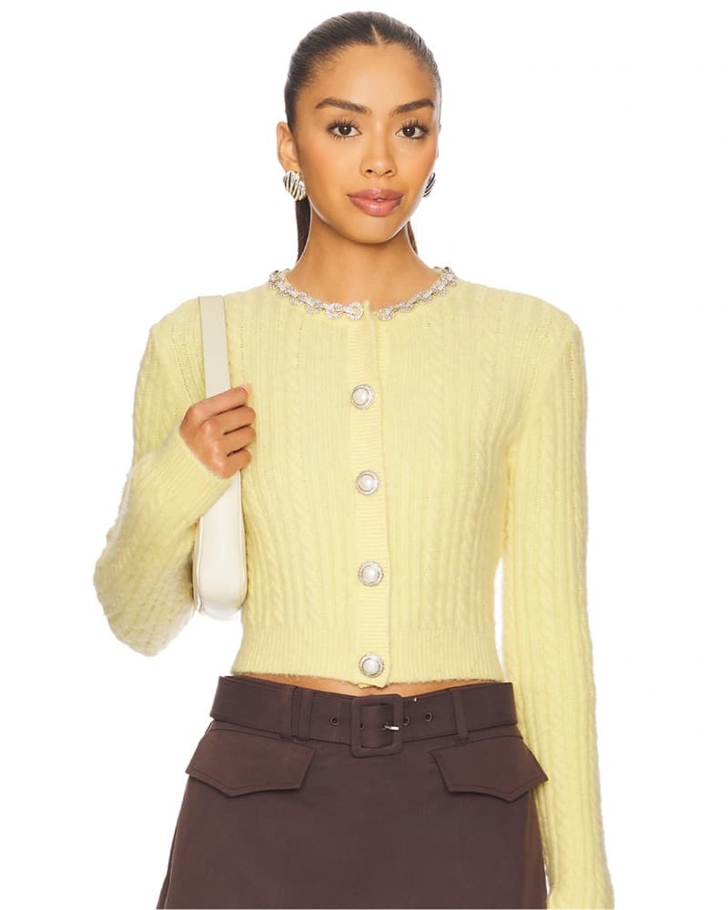 Self Portrait Yellow Sweater - Image 1