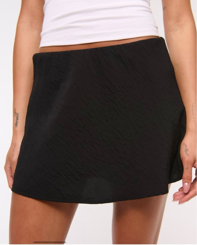 Abercrombie Black linen mini skirt  - Image 2