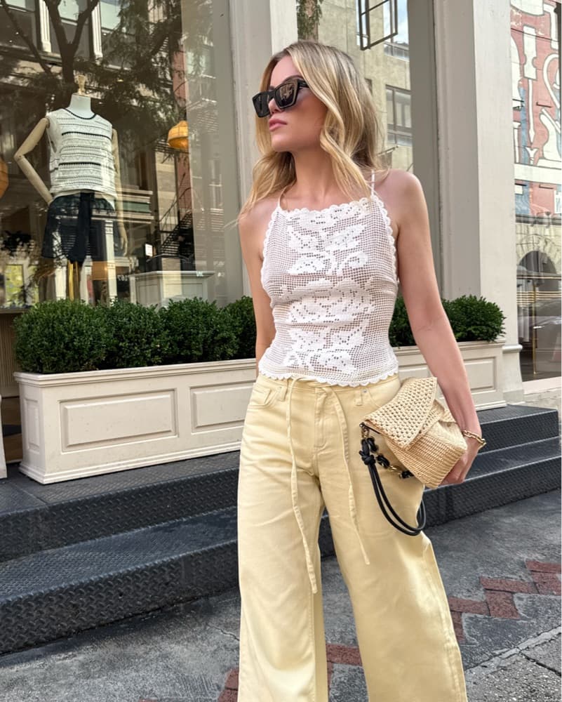 Open-Back Crochet Top XS/S - Image 2