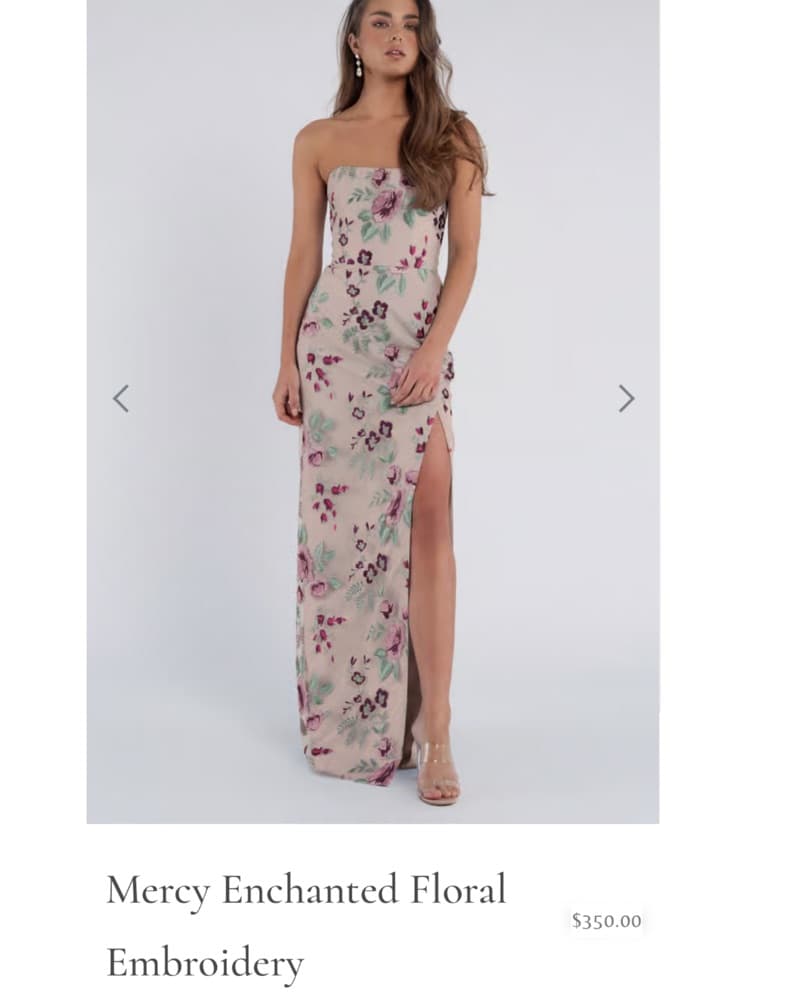 Enchanting Floral Embroidery Maxi Dress - Image 1