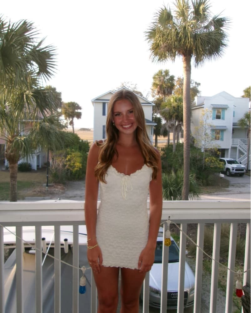 Cream Mini Dress - Image 1