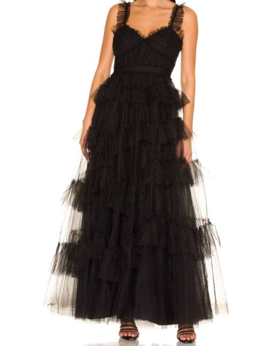 BCBG Tiered Tulle Gown  - Image 2