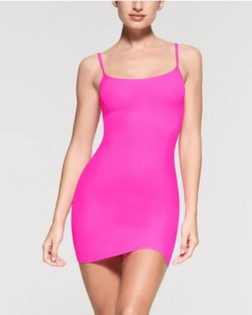 Skims Fits Everybody Slip Dress Pink - Image 1