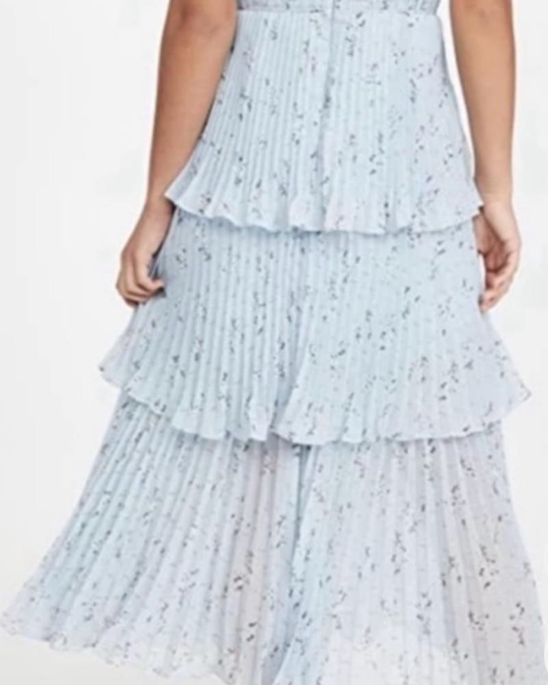 Self-Portrait Light Blue Dress - Image 2