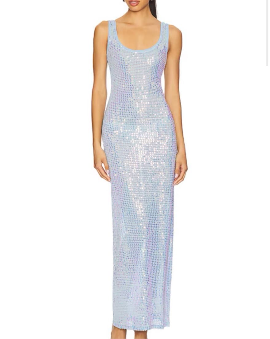 Revolve Katrine Sequin Maxi Dress - Image 1