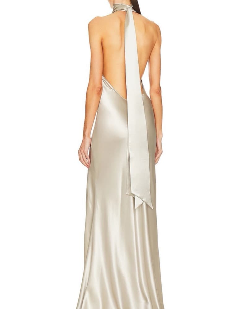 Sau Lee Penelope Gown In Silver - Image 2