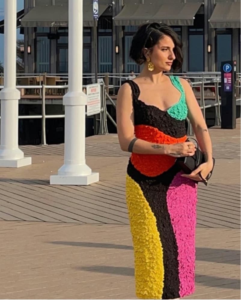 Multi-Colored Mara Hoffman Midi Dress - Image 2