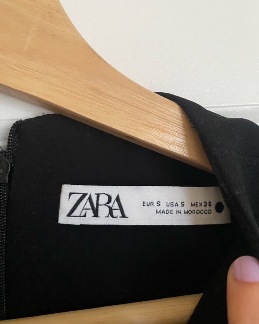ZARA Mini Black Dress - Image 2