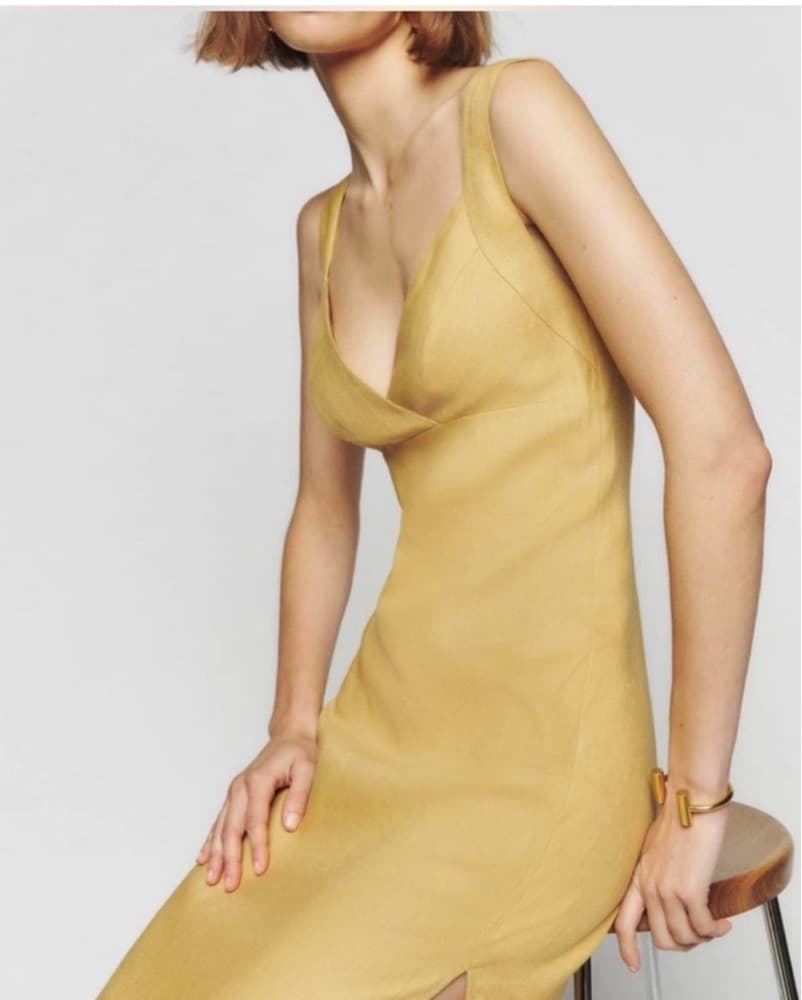Reformation- Allira Linen Dress - Image 2