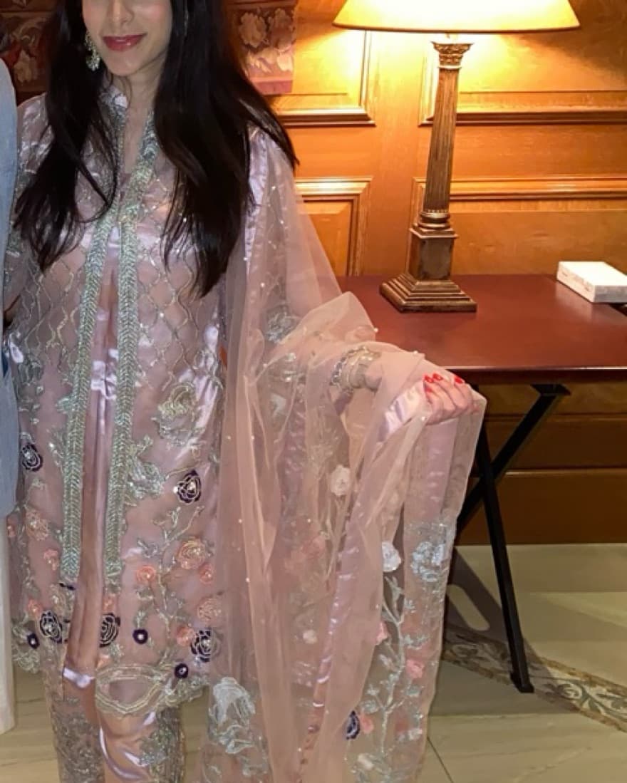 Gorgeous Pink Indian Suit For Wedding - Image 1