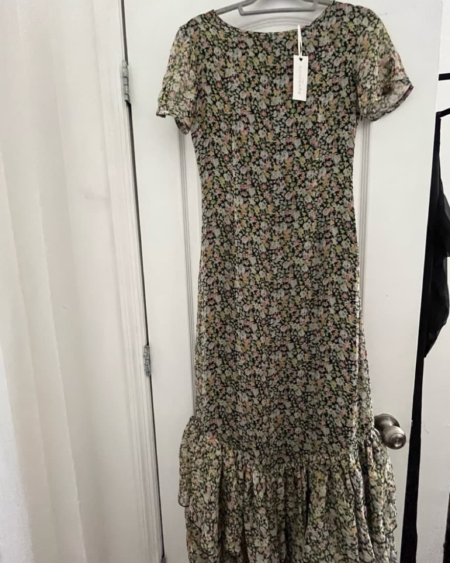 Elyse Walker Floor Length Floral Dress - Image 1