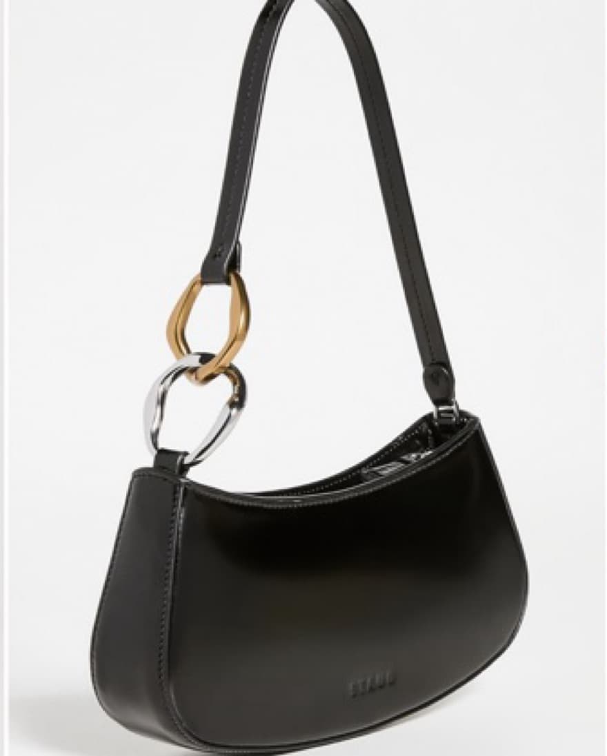 Staud Black Mixed Metal Shoulder Bag - Image 1