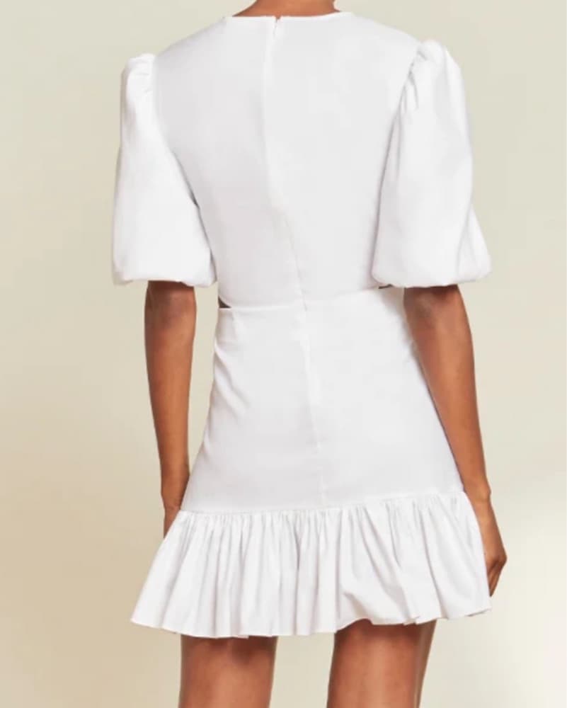 White Veronica Beard Cutout Mini Dress - Image 2