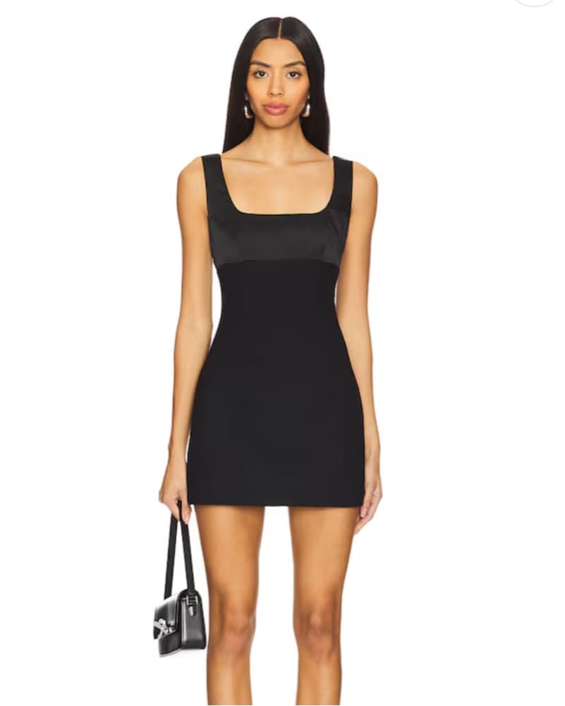 Sleek Black Mini Dress From Revolve - Image 3
