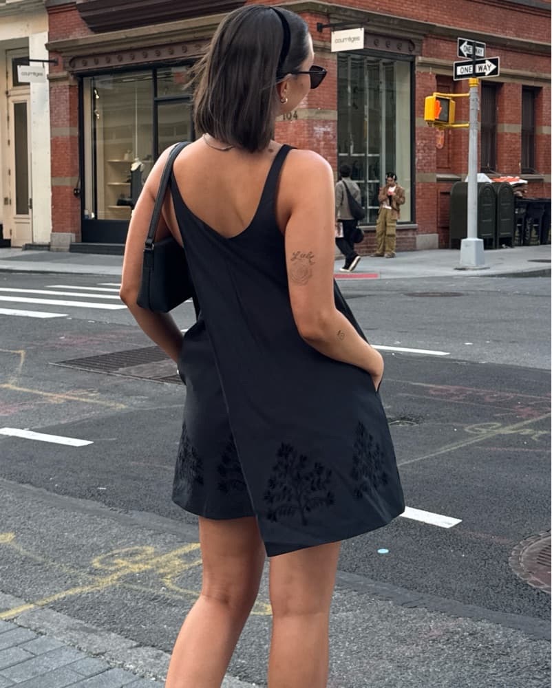 LONGCHAMP Black Floral Dress - Image 4