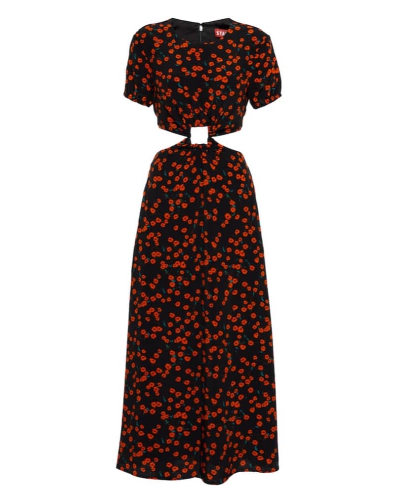 Staud Floral Printed Cutout Maxi - Image 4
