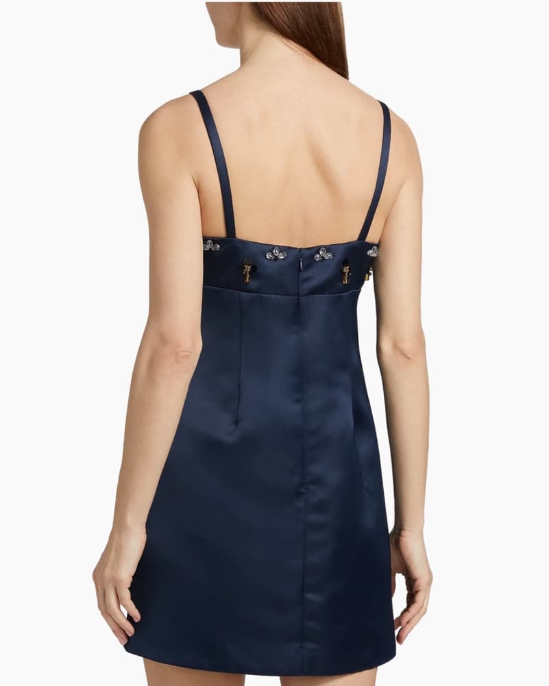 Tanya Taylor Satin Embellished Mini Dre' - Image 2
