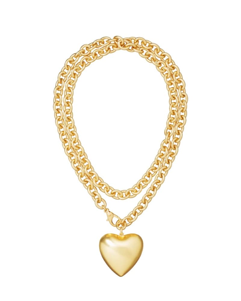 Roxanne Assoulin Puffy Heart Necklace - Image 1