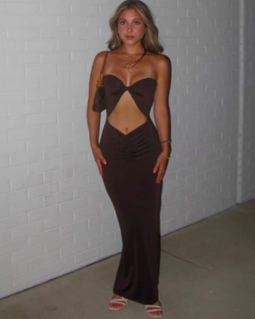 Beginning Boutique Brown Dress - Image 2