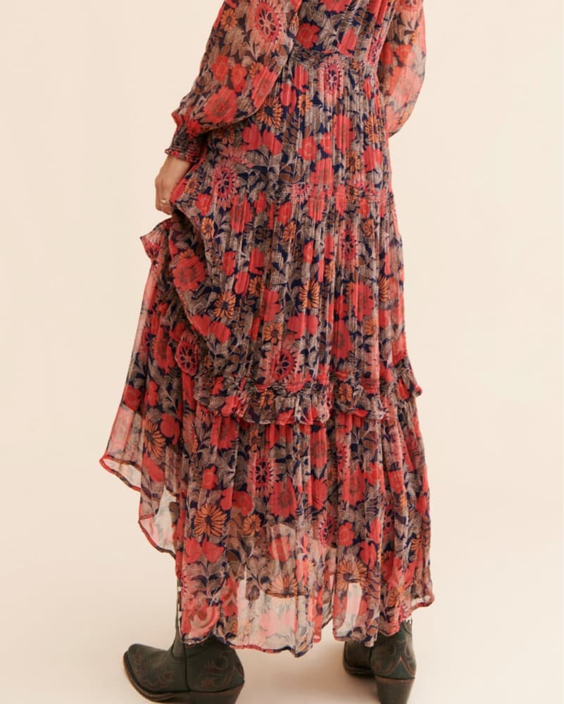 Vibrant Floral Maxi Dress - Image 4