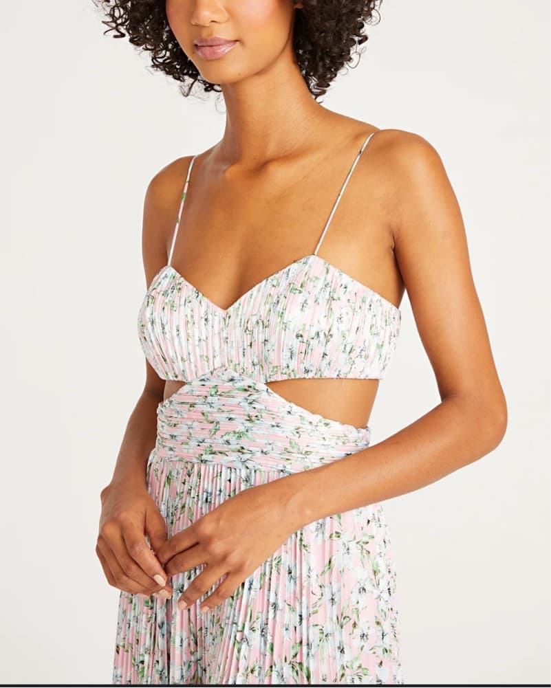 Floral Pleated Maxi Dress - Image 2