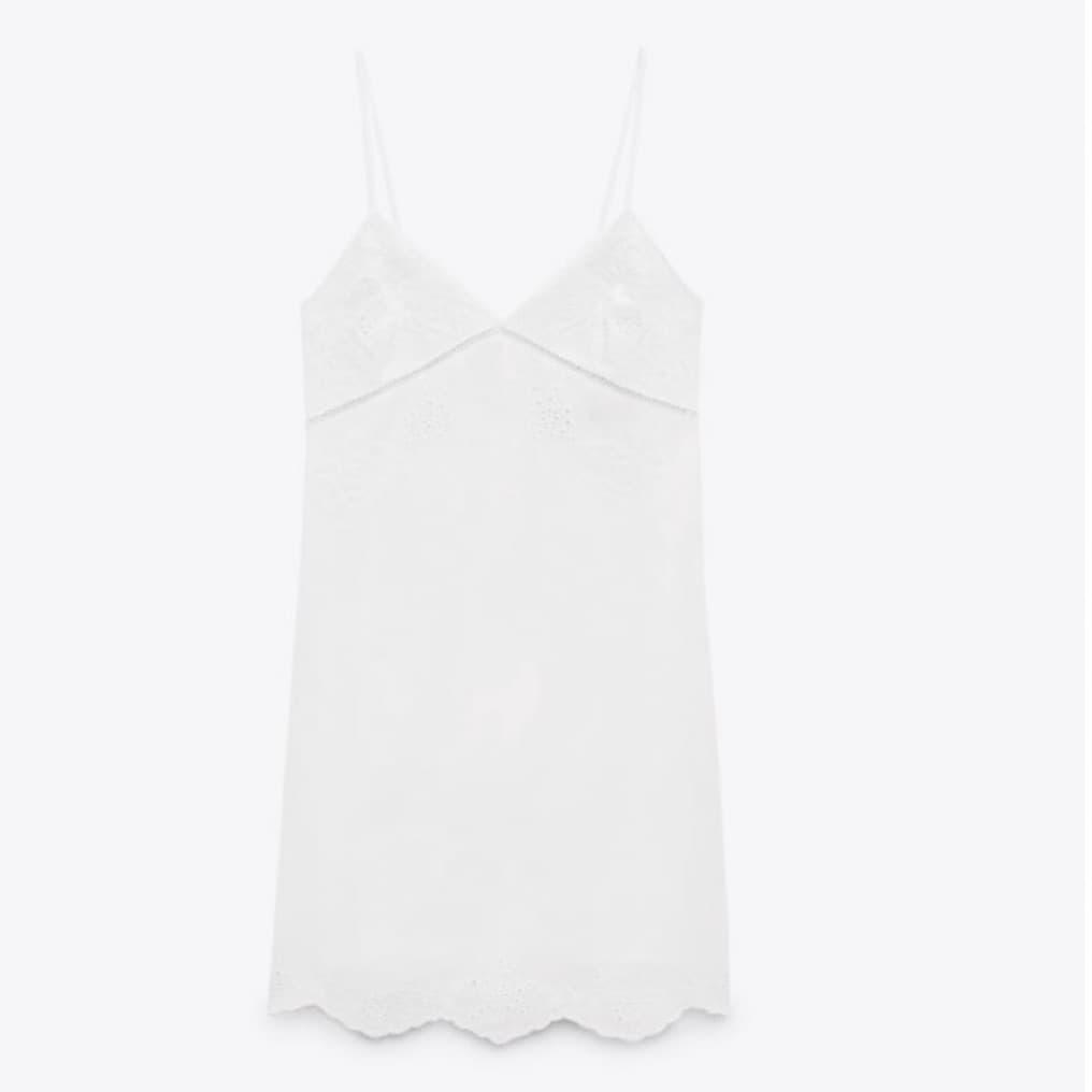 Zara White Linen Mini XS - Image 3