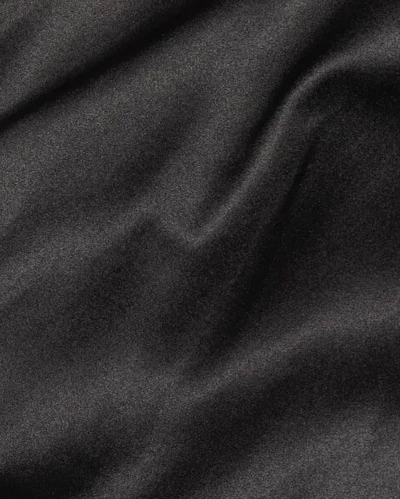 Black Silk One-Shoulder Black Top - Image 4