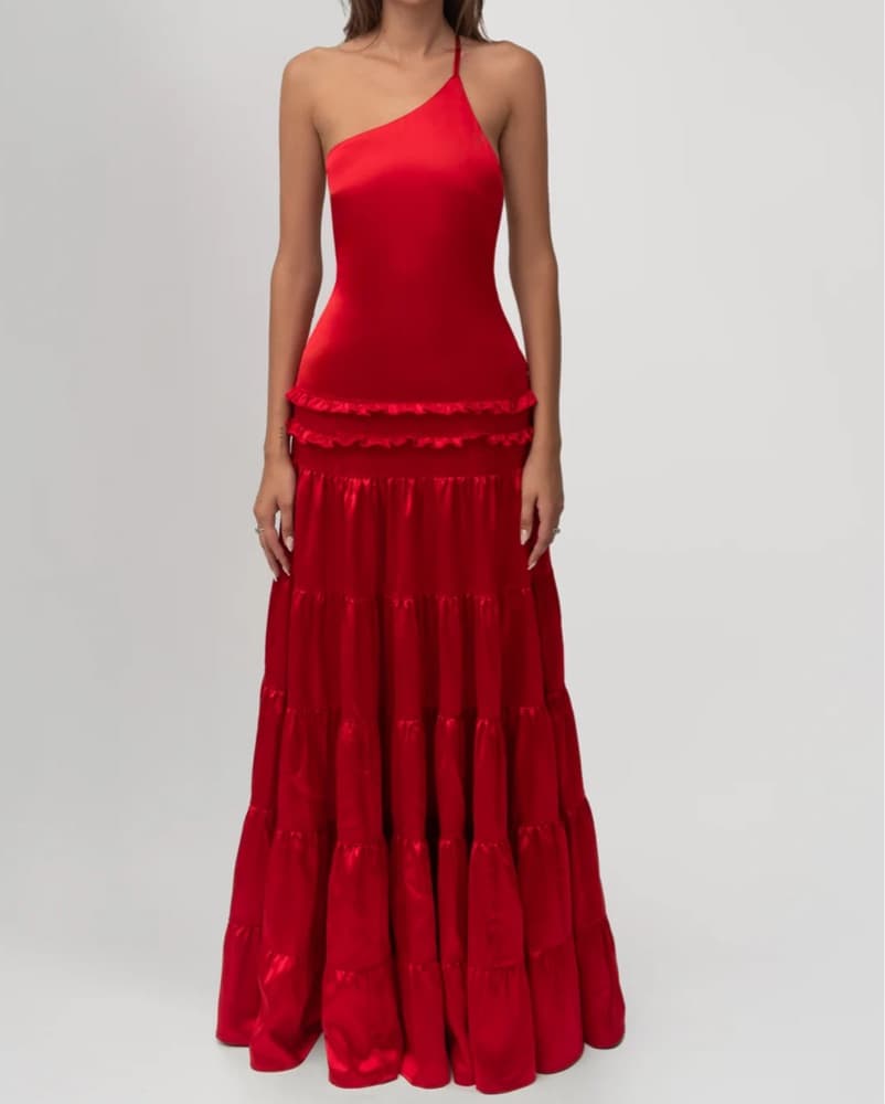 FENITY Athena Dress - Red - Image 5