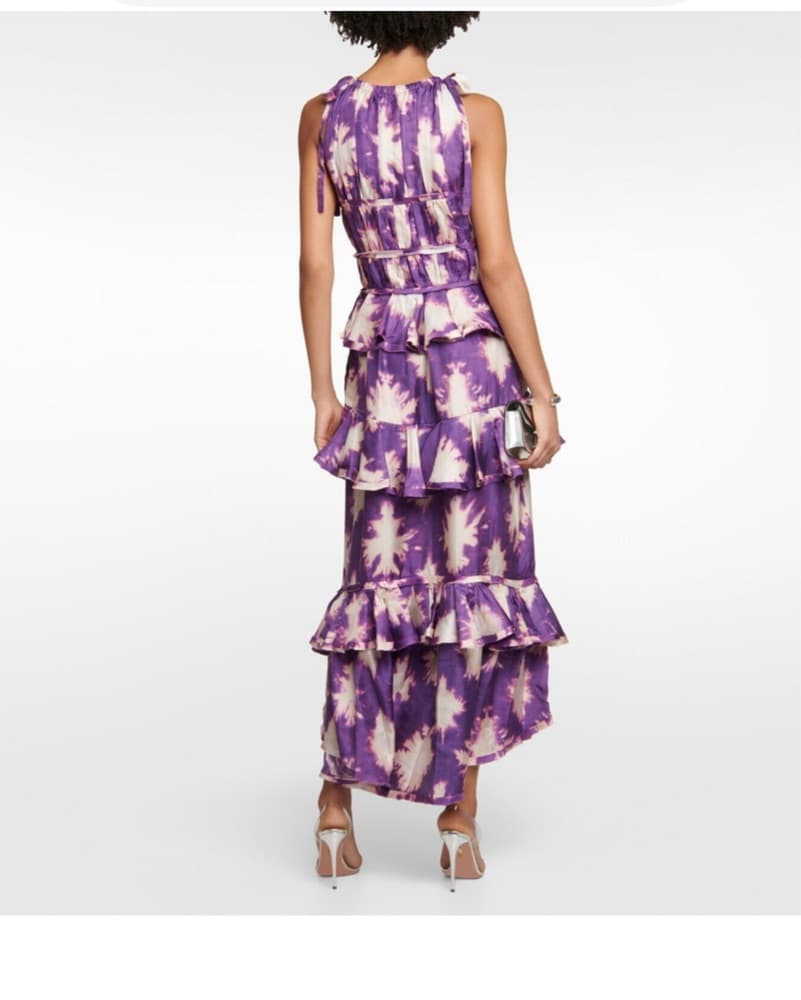 Ulla Johnson Serafina Gown Cassis Blur - Image 6