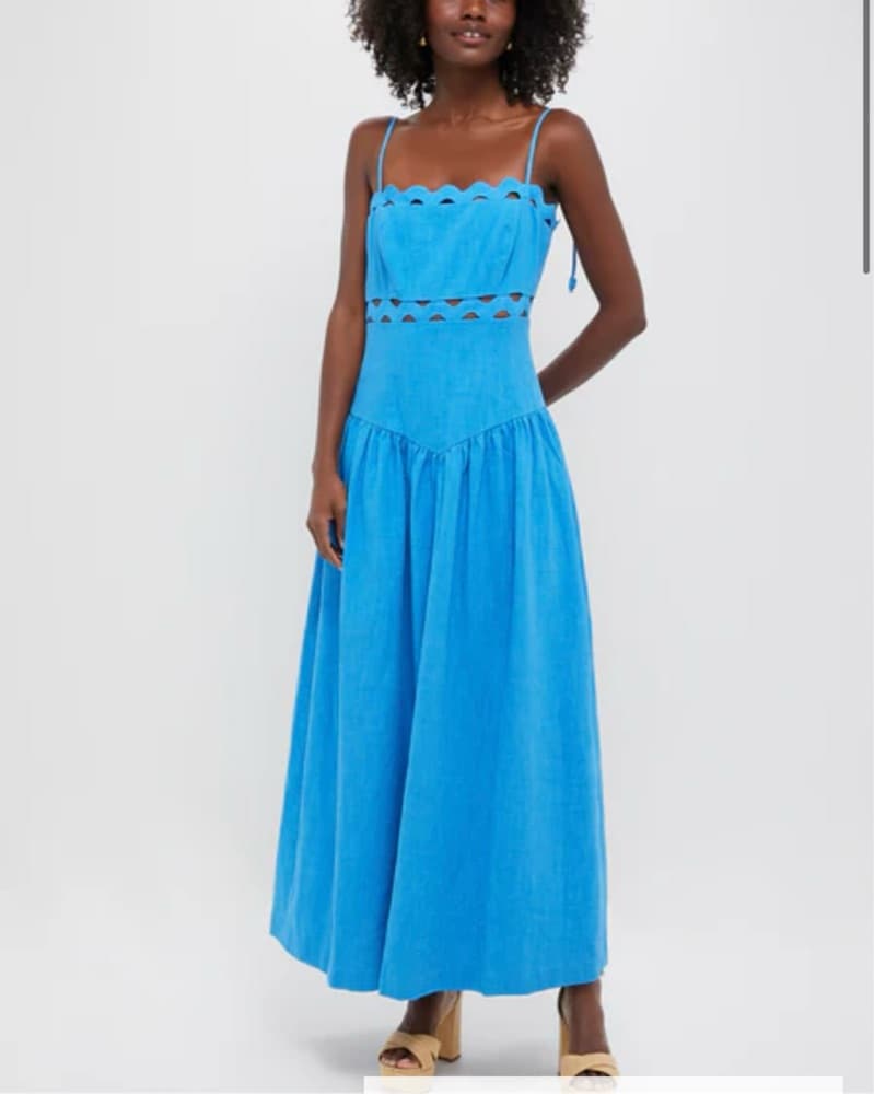 Vibrant Blue Maxi Dress - Image 1
