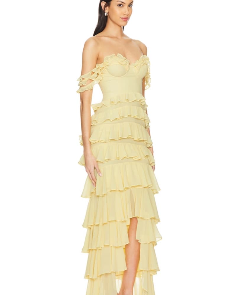 Majorelle Avalee Baby Yellow Ruffle Dres - Image 2