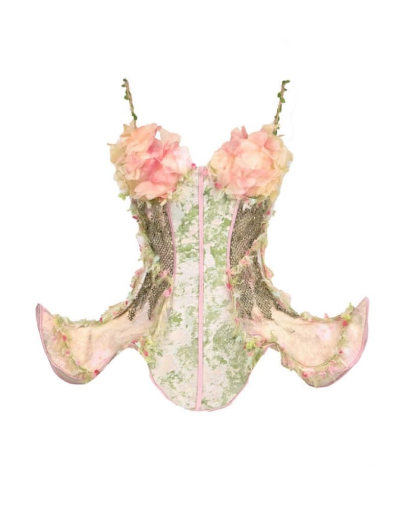 Enchanting Floral Garden Corset - Image 1