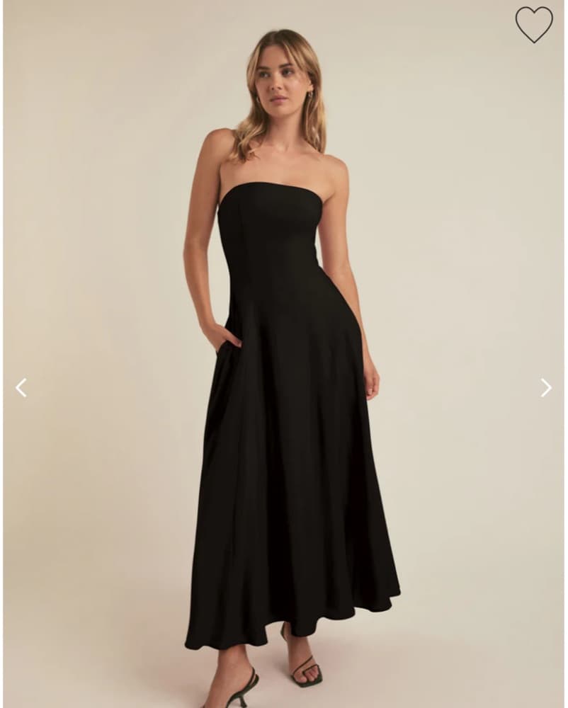 Favorite Daughter Black Linen Dress  - Image 1