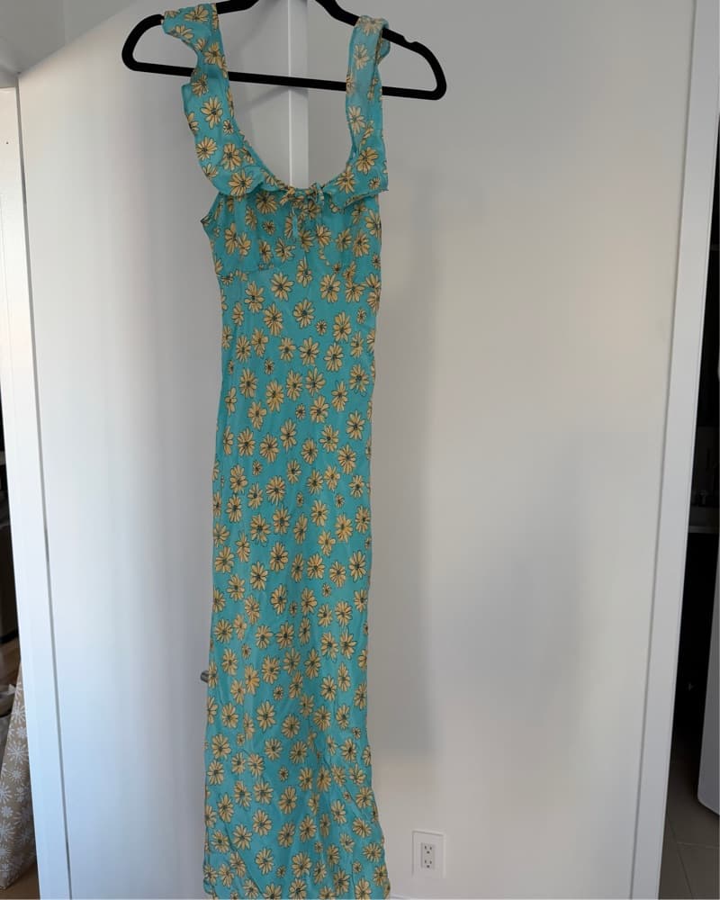 J. Crew Ruffle Cap-Sleeve Midi Dress - Image 2