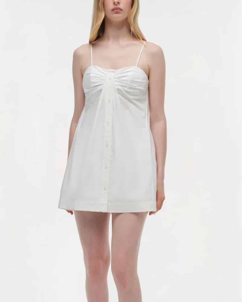 SIMKHAI Kendall Twisted Button Dress - Image 1