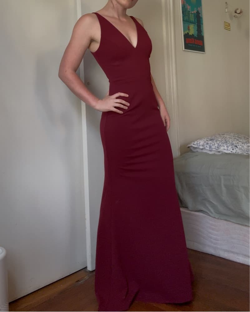 BHLDN Burgundy Formal Dress   - Image 1