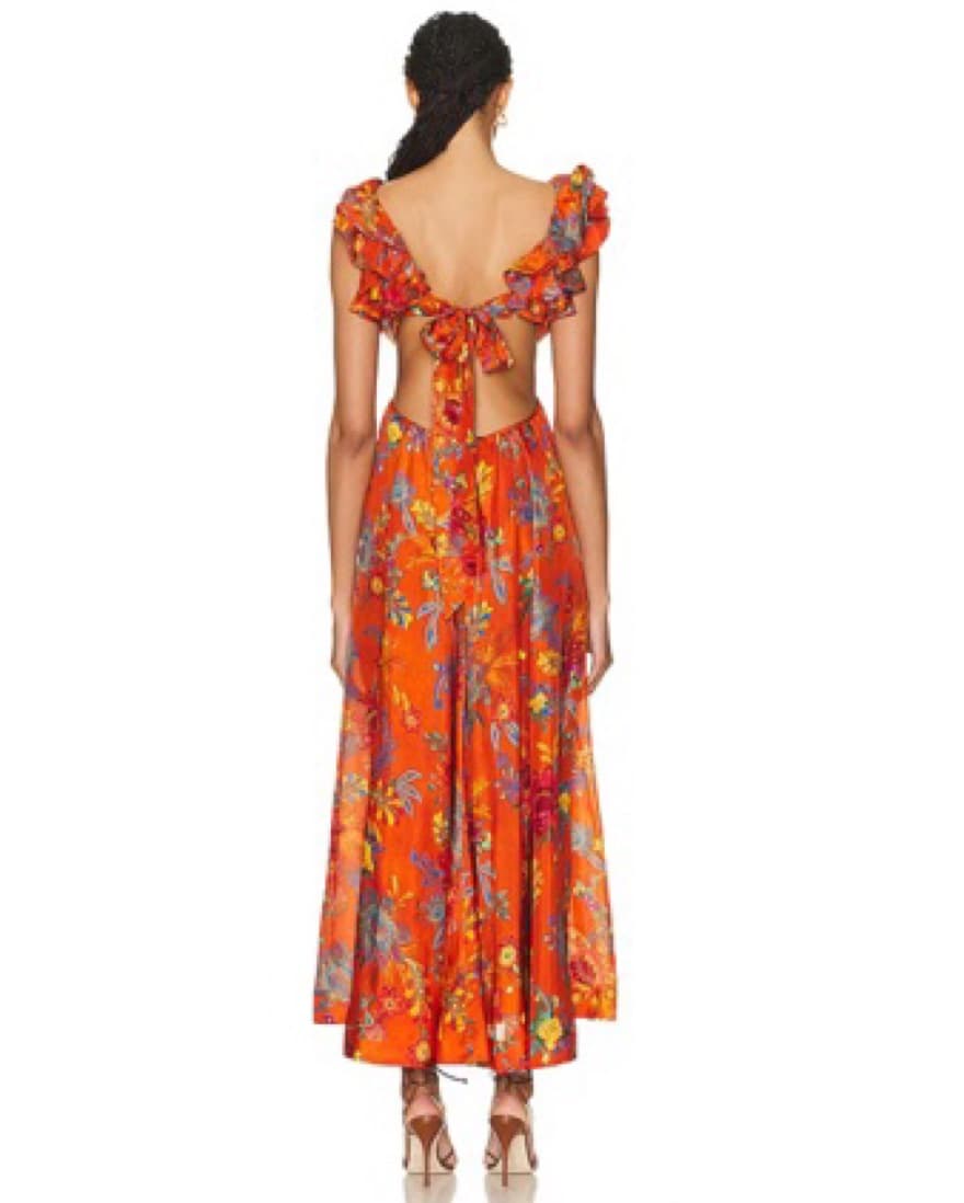 Zimmerman Ginger Frill Midi Dress - Image 3