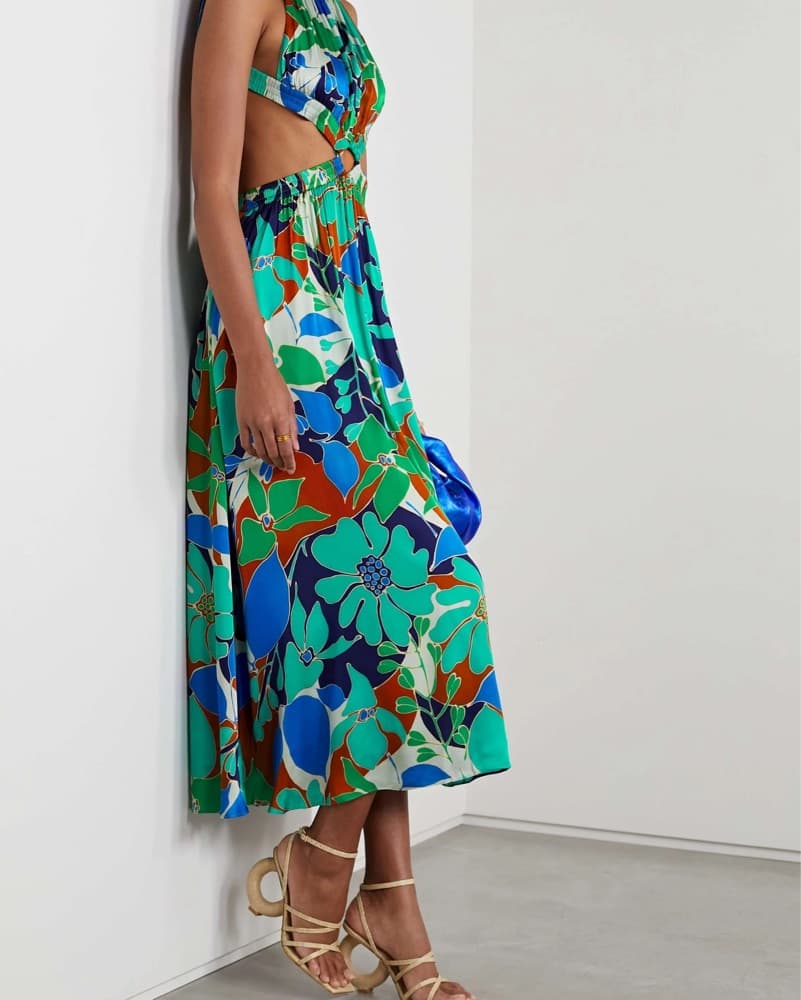 Cult Gaia Theia Dress Botanic Aqua - Image 1