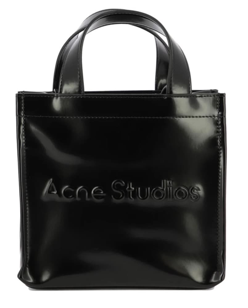 Acne Studios Black Mini Bag Patent  - Image 1