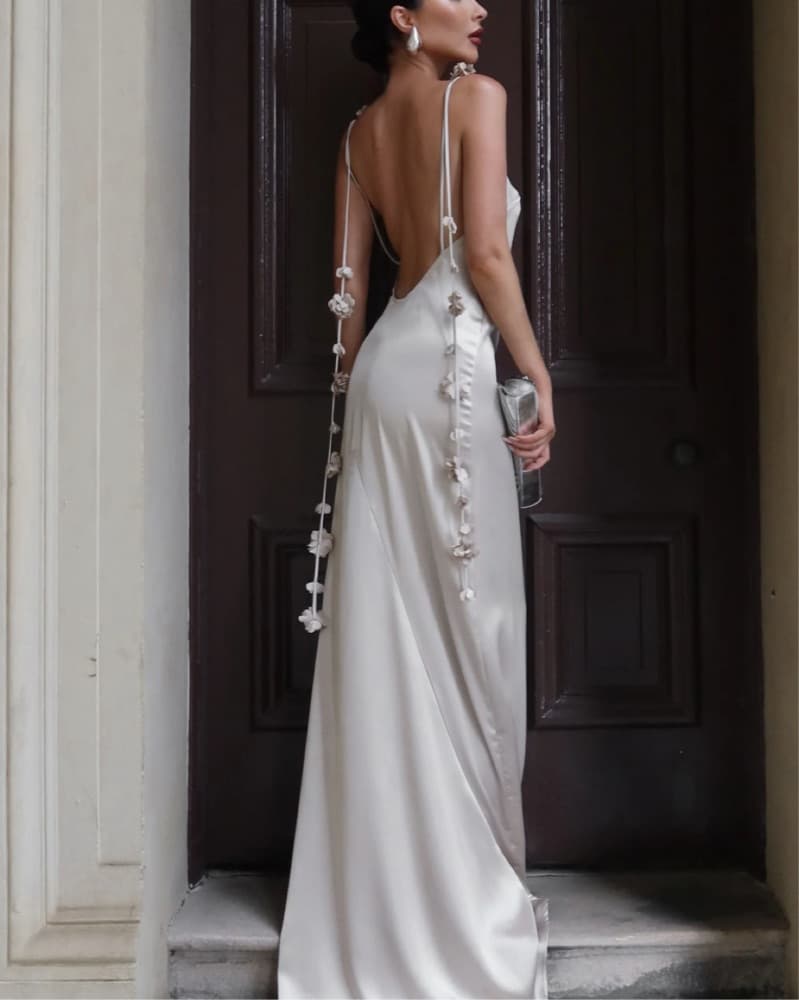 Elenora Rose Gown - blush gold - Meshki  - Image 1