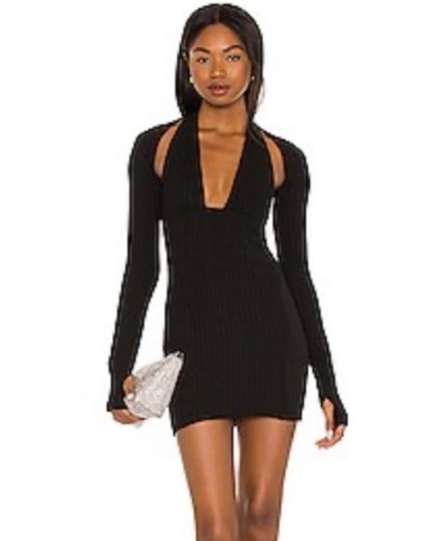 Revolve Nicole Dress in Black Caviar - Image 1